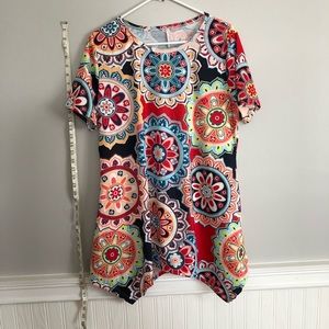 Funky, Colorful Handkerchief T-shirt XL